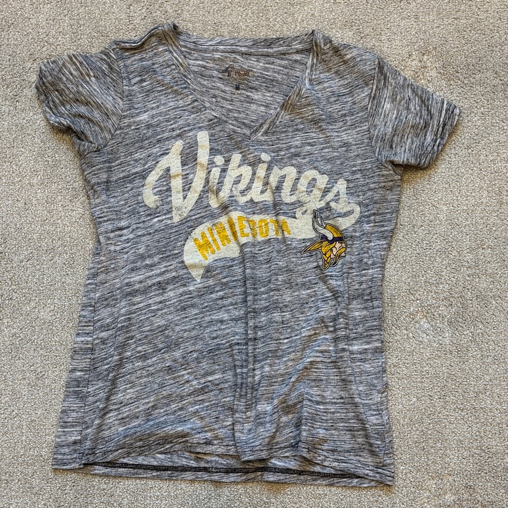 MN Vikings Heather Gray T-Shirt
